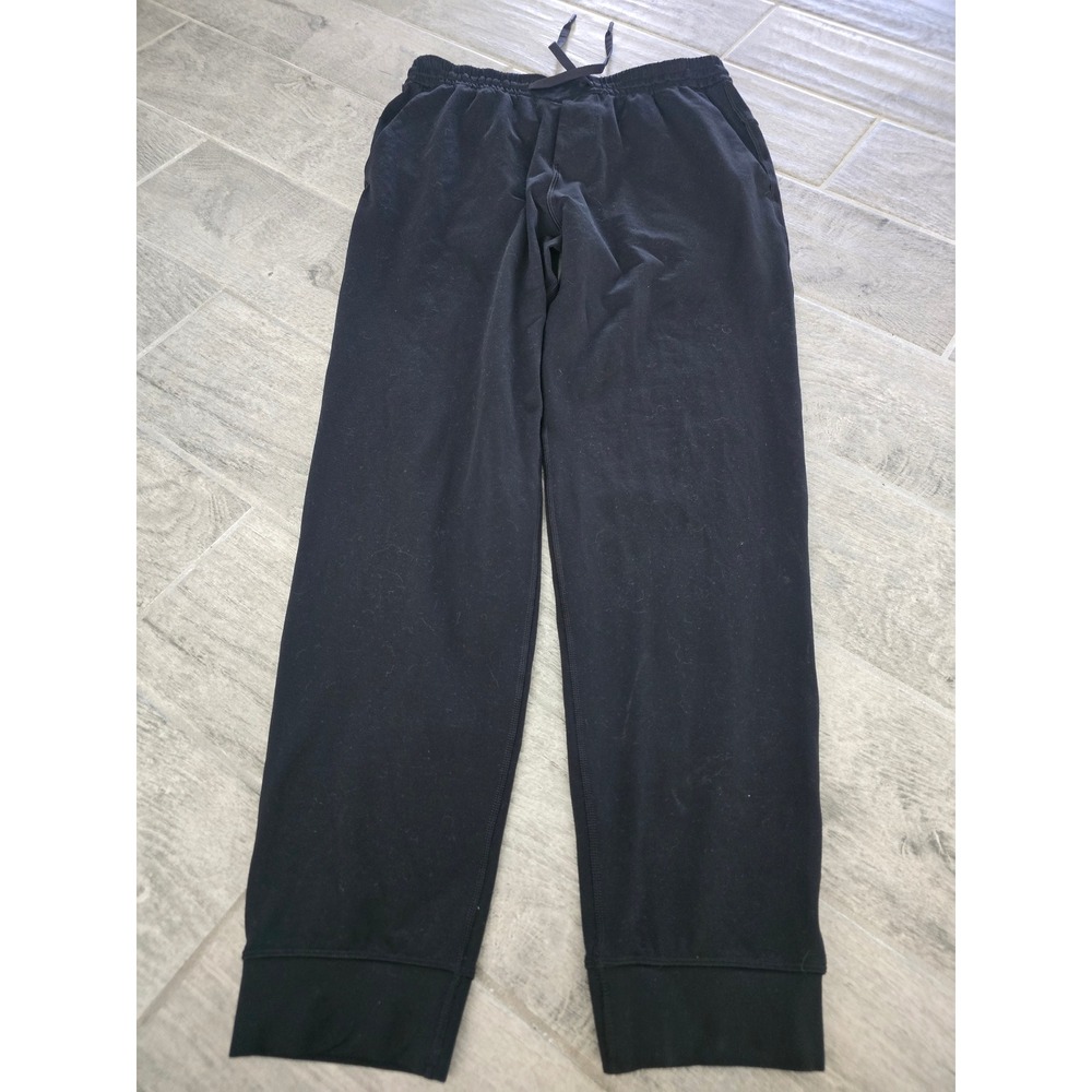Lululemon Soft Jersey Jogger Mens Medium Black Lounge Pants LM5BBXS Square Dot